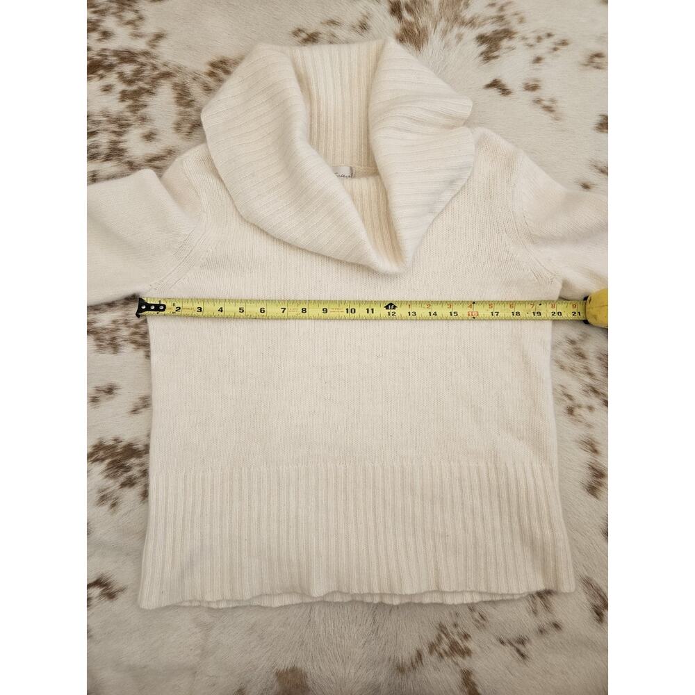 Vintage Angora Blend Sweater Cream Cowl Neck Bell Sleeve Spiegel XL Fits Medium - Picture 8 of 9